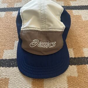 Asics Navy and Beige Sports Cap